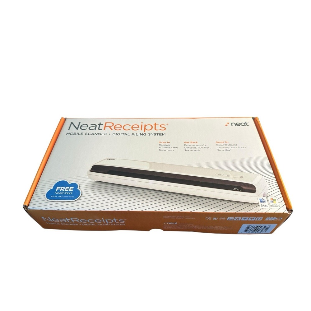 New NeatReceipts Mobile Document Scanner Digital Filing‎ System USB PC/Mac NEW